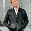 Brad Pitt Wolves Black Leather Jacket