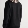 Burberry Pullover Checked Hoodie Black