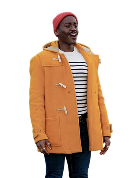 Doctor Who Ncuti Gatwa Yellow Duffle Coat