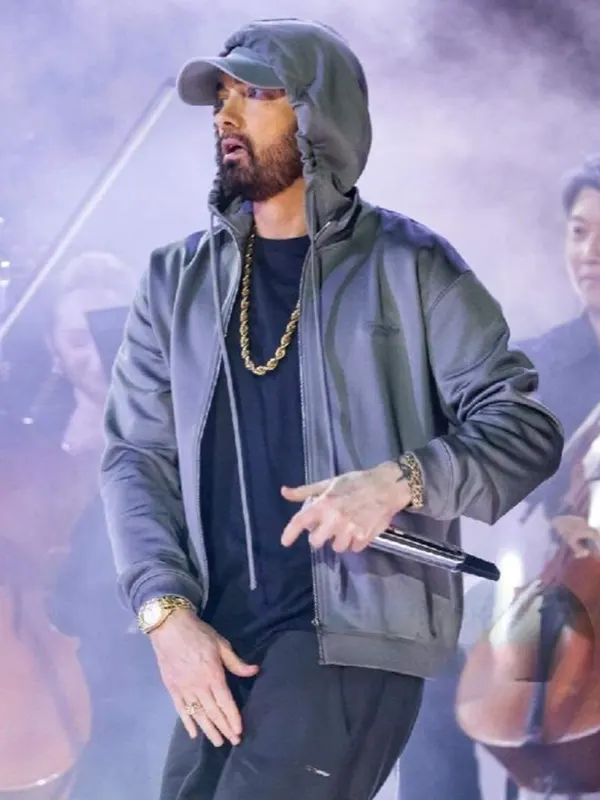 Eminem Grey Hoodie Zip Up Jackets Junction