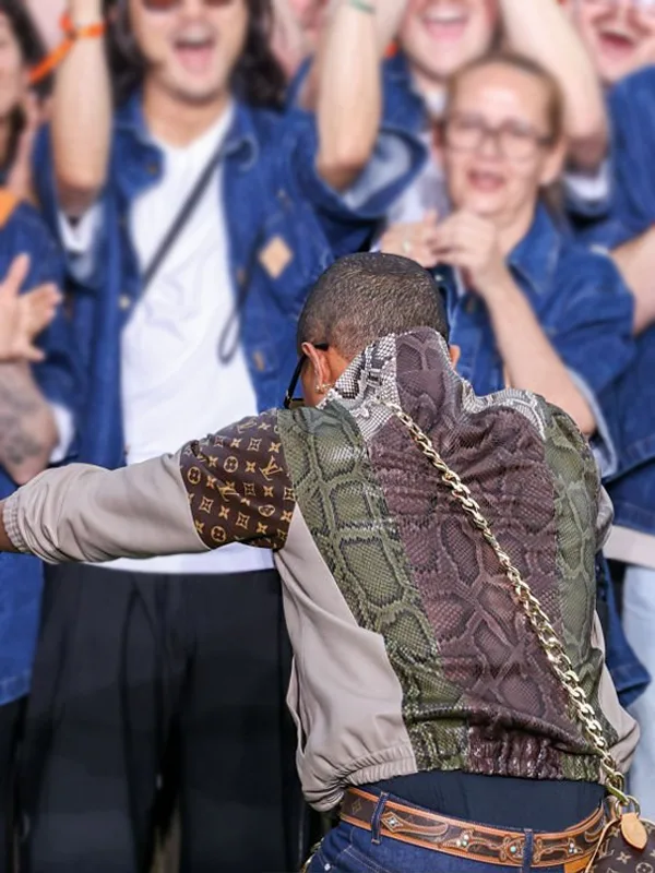 Faris Fasion Week Pharrell Williams LV Jacket