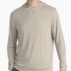 FreeFly Men's Bamboo Lightweight Hoodie Beige