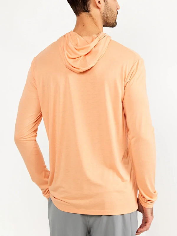 FreeFly Men's Bamboo Lightweight Hoodie Orange