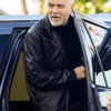 George Clooney Wolves Black Leather Jacket