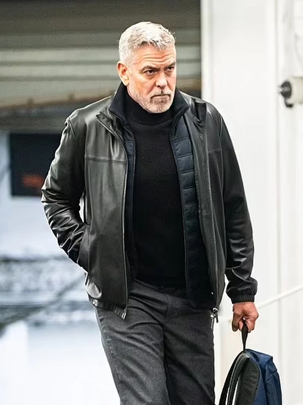 George Clooney Wolves Leather Jacket