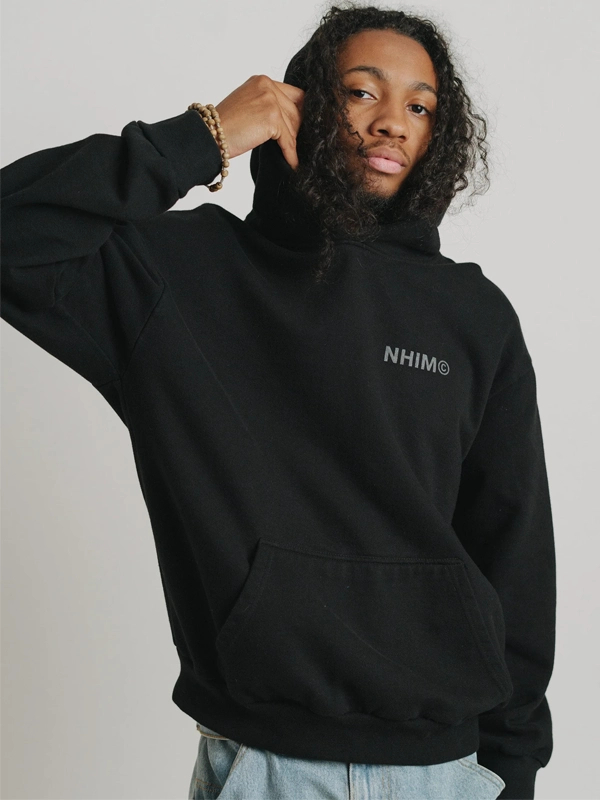 God Is Everywhere Black Oversized Pullover Hoodie