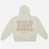 God Is Everywhere White Hoodie