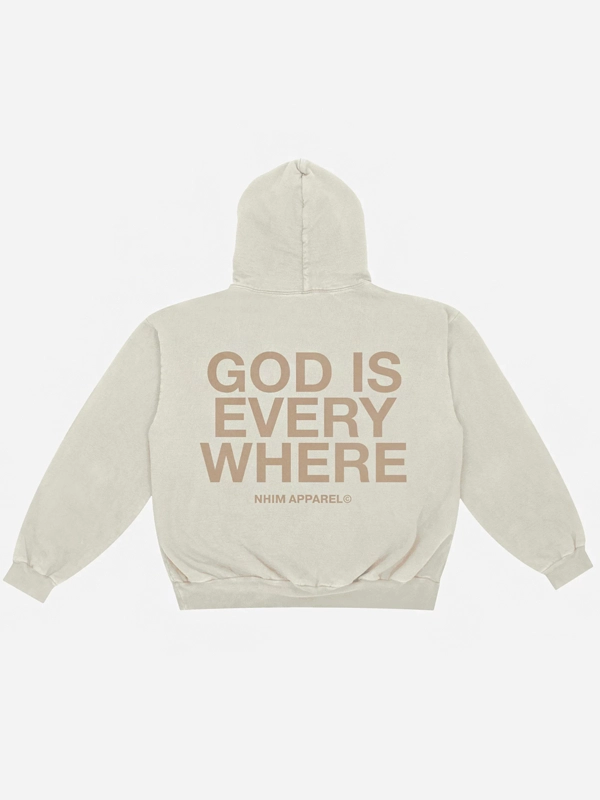 Oversized God Is Everywhere Hoodie - Jackets Junction