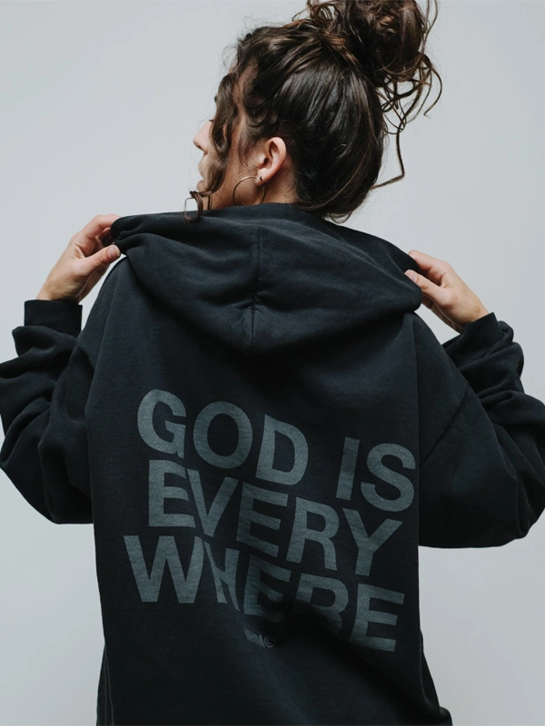 Oversized God Is Everywhere Hoodie - Jackets Junction