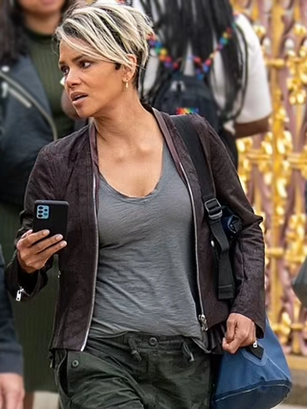 Halle Berry Brown Jacket The Union