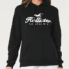 Hollister Logo Graphic Black Hoodie