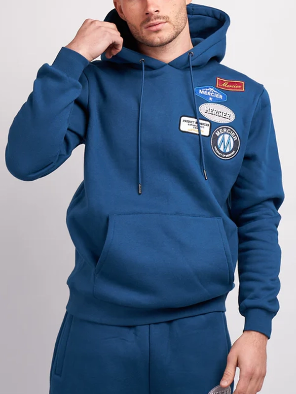 Mercier OG Badge Hoodie Blue