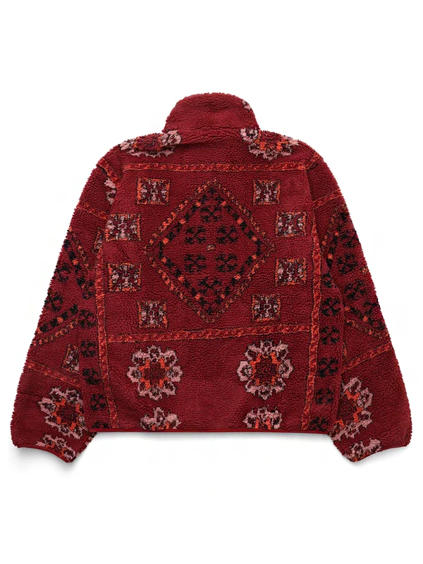 Mutimer Rug Fleece Printed Red Jacket