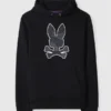 Psycho Bunny Mens Lenox Black Hoodie