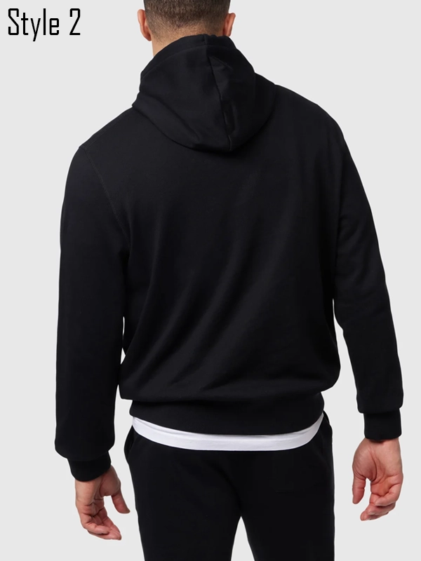 Psycho Bunny Mens Lenox Black Pullover Hoodie