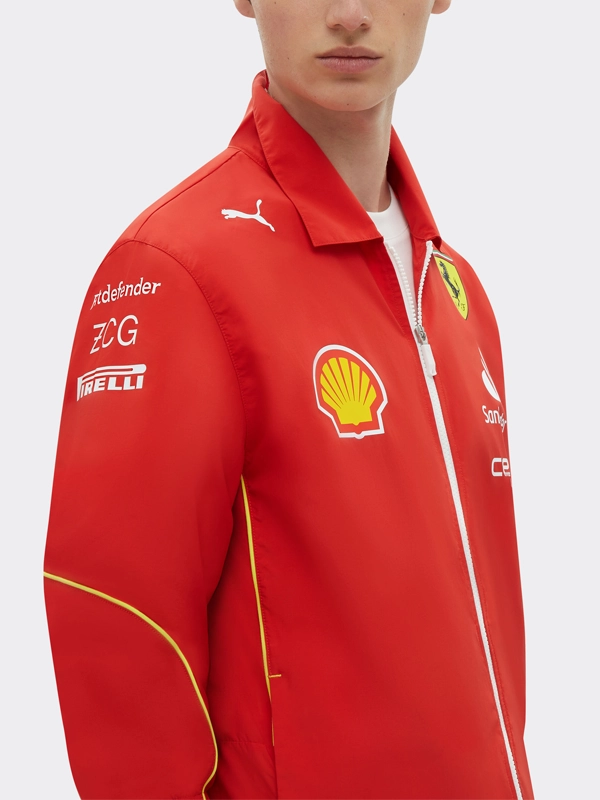 Scuderia Ferrari F1 2024 Team Coach Red Jacket