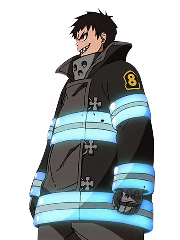 Shinra Kusakabe Fire Force Jacket | Fire Force Cosplay Costume