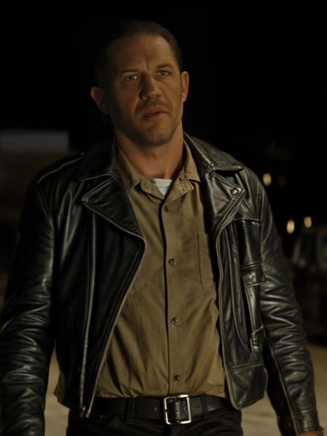 THE BIKERIDERS TOM HARDY BLACK LEATHER JACKET