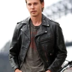 Austin Butler The Bikeriders Black Leather Jacket