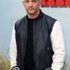 The Bikeriders Tom Hardy Black and White Leather Bomber Jacket