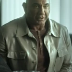 The Killer's Game Dave Bautista Grey Leather Jacket