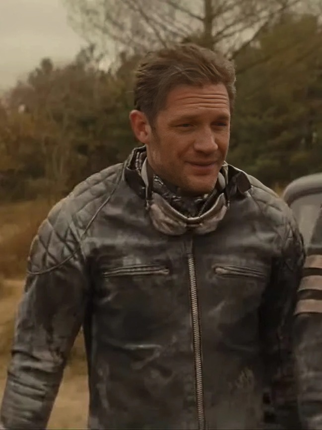 Tom Hardy The Bikeriders Quilted Leather Jacket