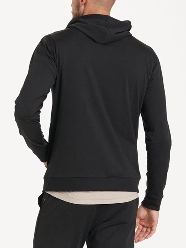 Vuori Coronado Black Zip-Up Hoodie