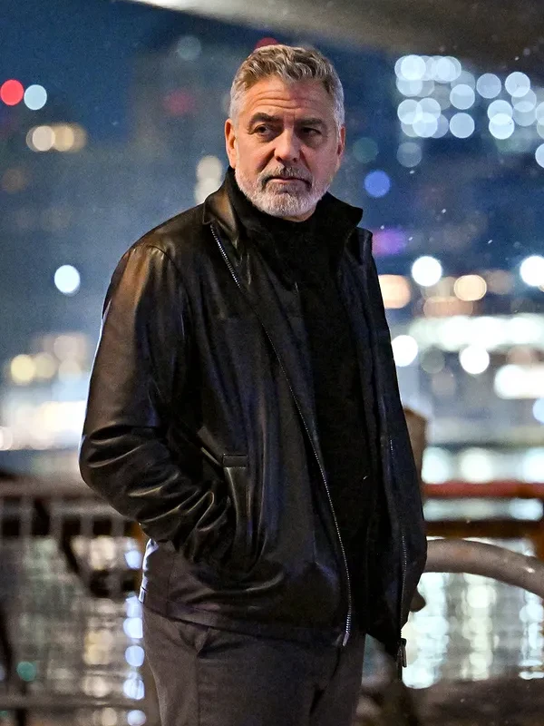 Wolves George Clooney Leather Jacket