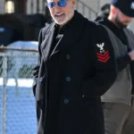 Wolves George Clooney Black Peacoat