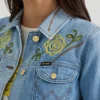 Wrangler x Yellow Rose Kendra Scott Blue Denim Trucker Jacket