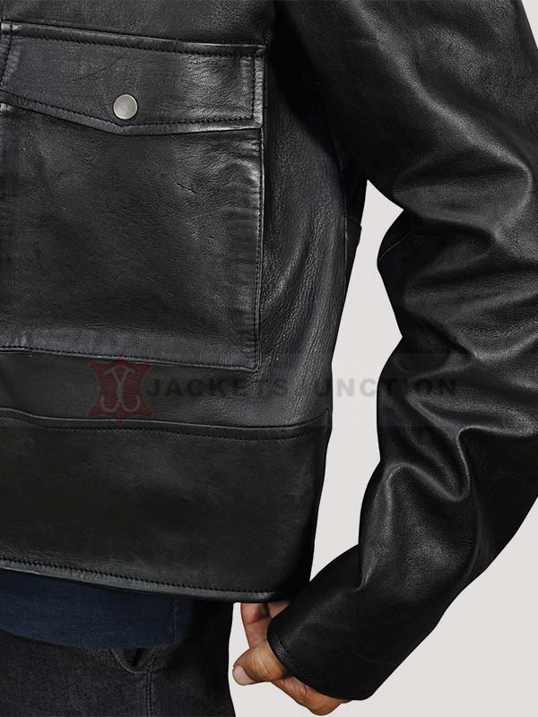 vandals chicago black leather jacket