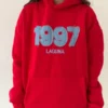 1997 Laguna Oversized Hoodie Red