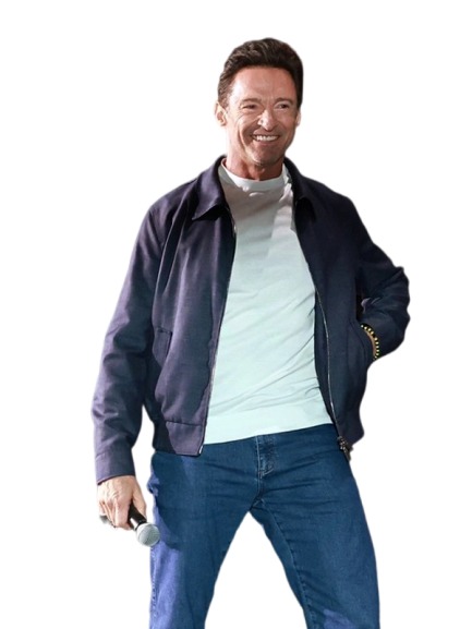 2024 Comic-Con Hugh Jackman Blue Jacket