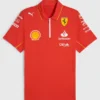 2024 Scuderia Ferrari F1 Team Polo Red T-Shirt