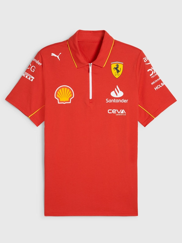 2024 Scuderia Ferrari F1 Team Polo Red T-Shirt