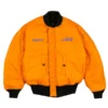 +44 Lewis Hamilton Silverstone Orange Bomber Jacket