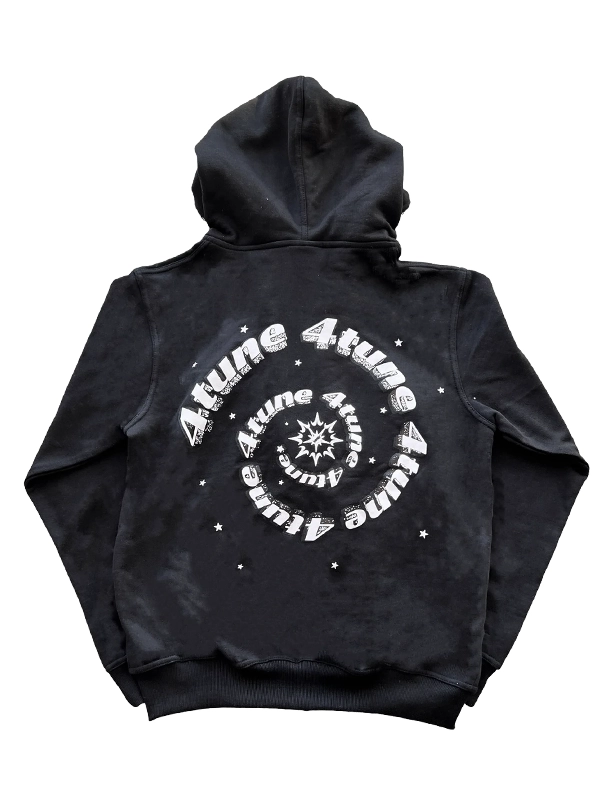 4tune Full Zip Hoodie Black