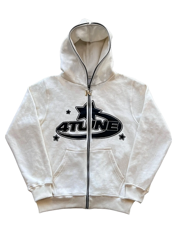 4tune Full Zip Hoodie Cream