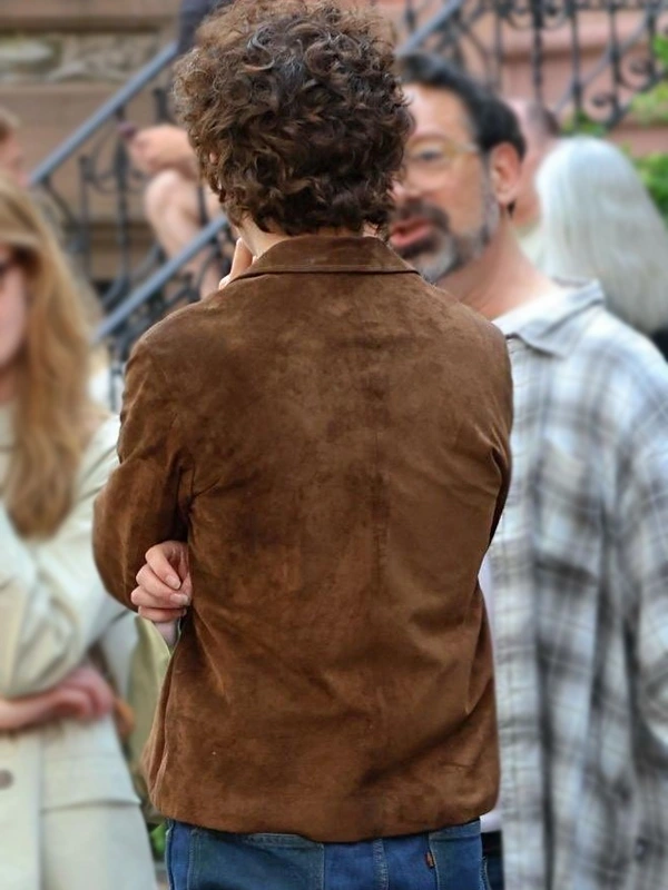 A Complete Unknown Bob Dylan Brown Suede Leather Jacket