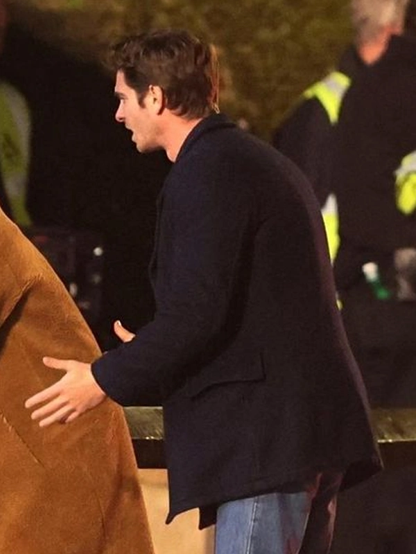 Andrew Garfield We Live in Time Pea Coat