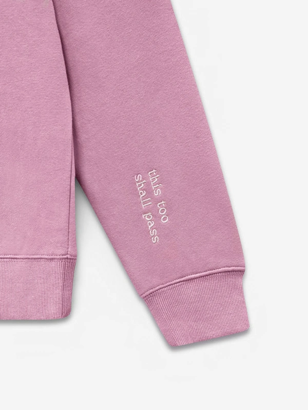 Anxious This Too Shall Pass Pink Crewneck