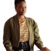 Beverly Hills Cop Axel F Jane Saunders Bomber Jacket