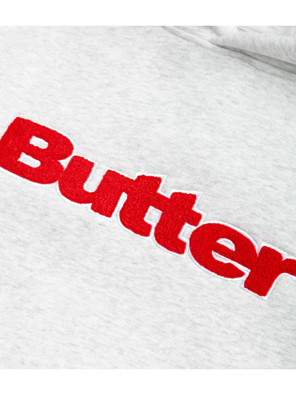 Butter Goods Chenille Logo Hoodie Grey