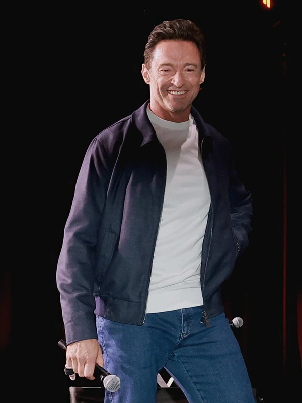 Comic-Con 2024 Hugh Jackman Blue Jacket