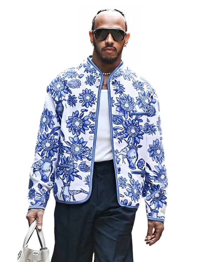 DIOR X LEWIS HAMILTON FLORAL JACKET