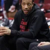 DeMar DeRozan Chicago Bulls Black Hoodie