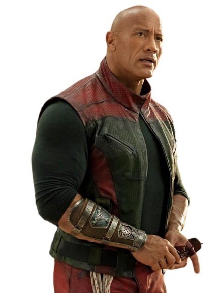 Dwayne Johnson Red One Leather Vest