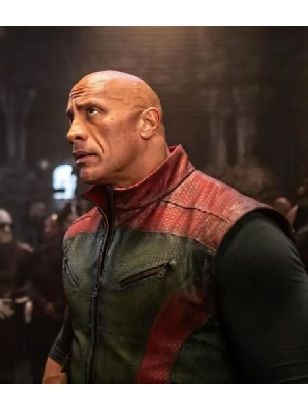 Dwayne Johnson Red One Leather Vest