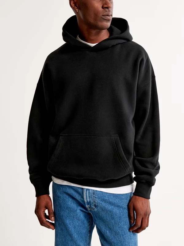 Essential Popover Hoodie Black