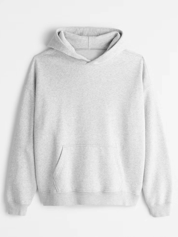 Essential Popover Hoodie Grey